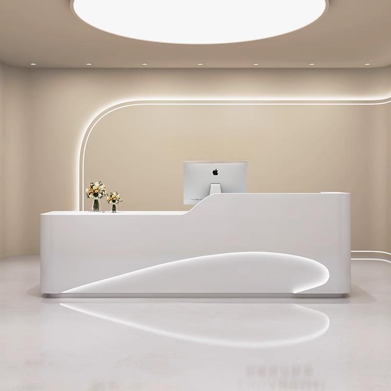 Solid Surface Reception Desk for Healthcare Facilities