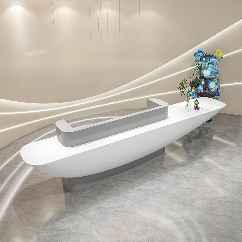 Minimalist Solid Surface Reception Desk Design Minimalist Solid Surface Reception Desk Design