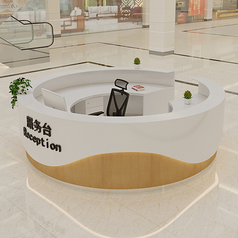 Curved Solid Surface Reception Desk Curved Solid Surface Reception Desk