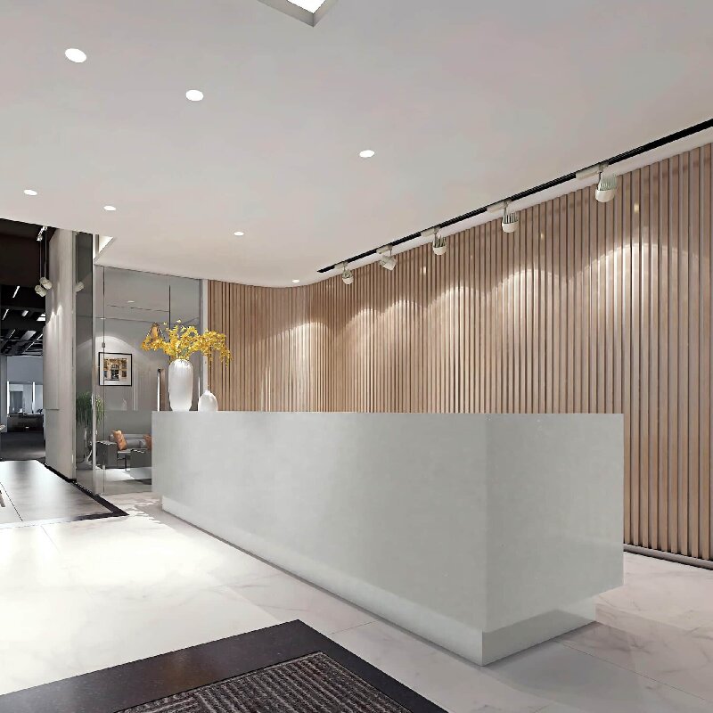 Custom Modern Solid Surface Reception Desk