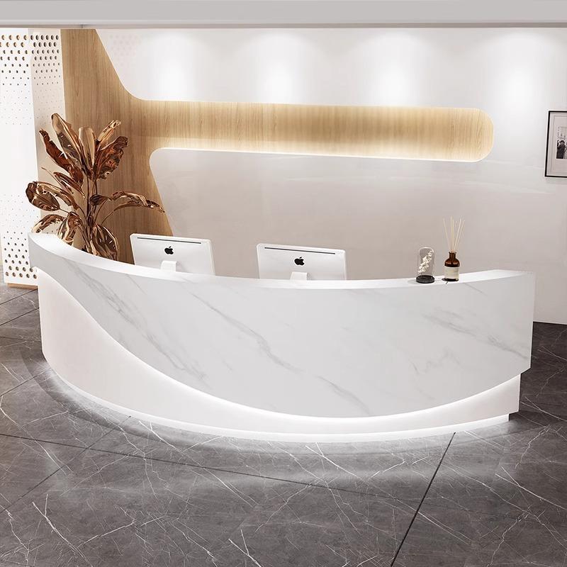 Thermoformed Curved Solid Surface Reception Desk