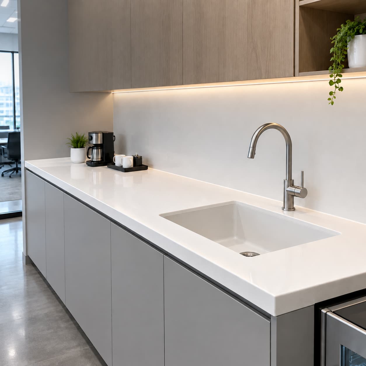 manufactured commercial breakroom countertop with basin manufactured commercial breakroom countertop with basin
