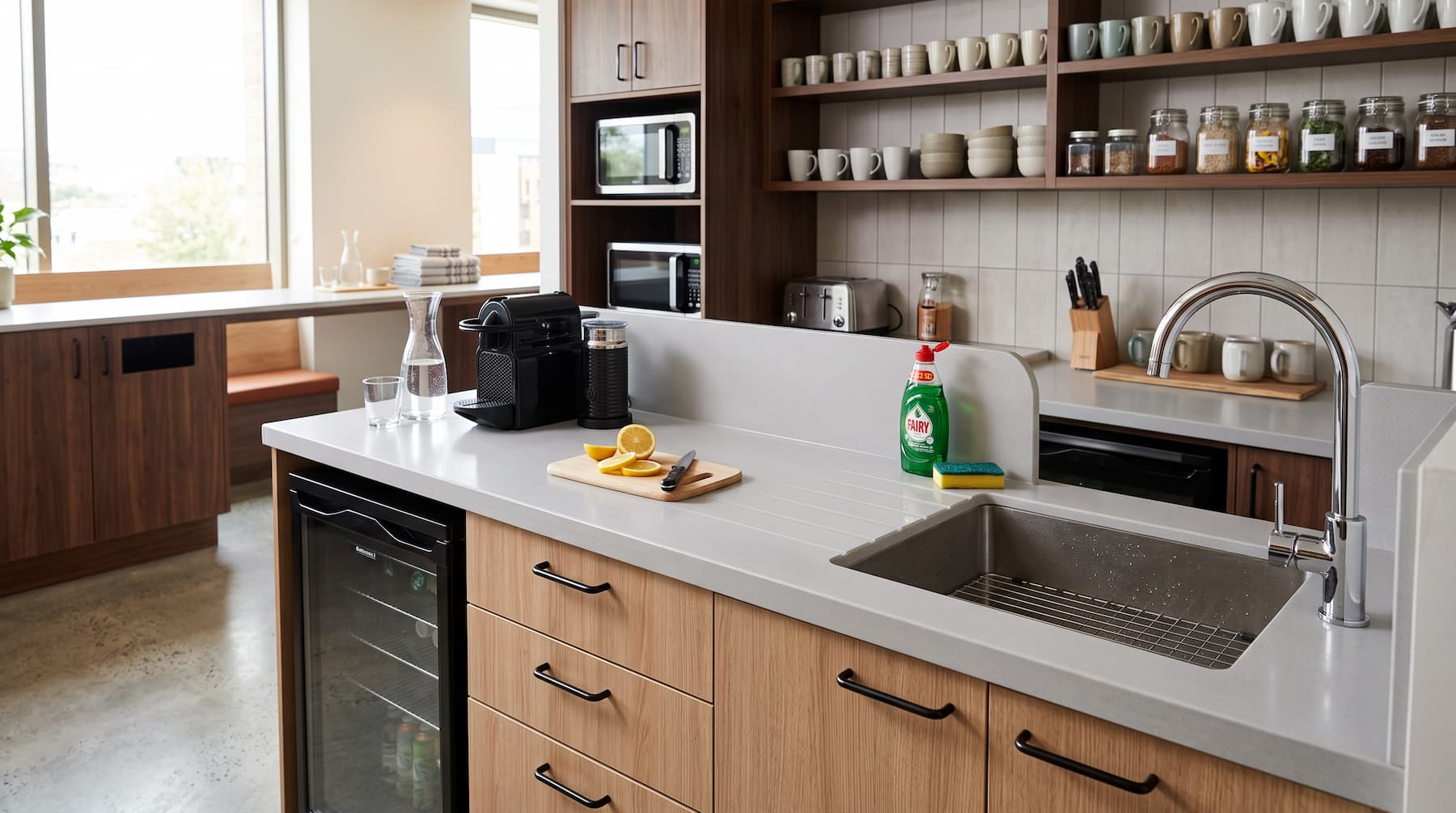 Commercial Pantry Countertop for Hotel Kitchenette