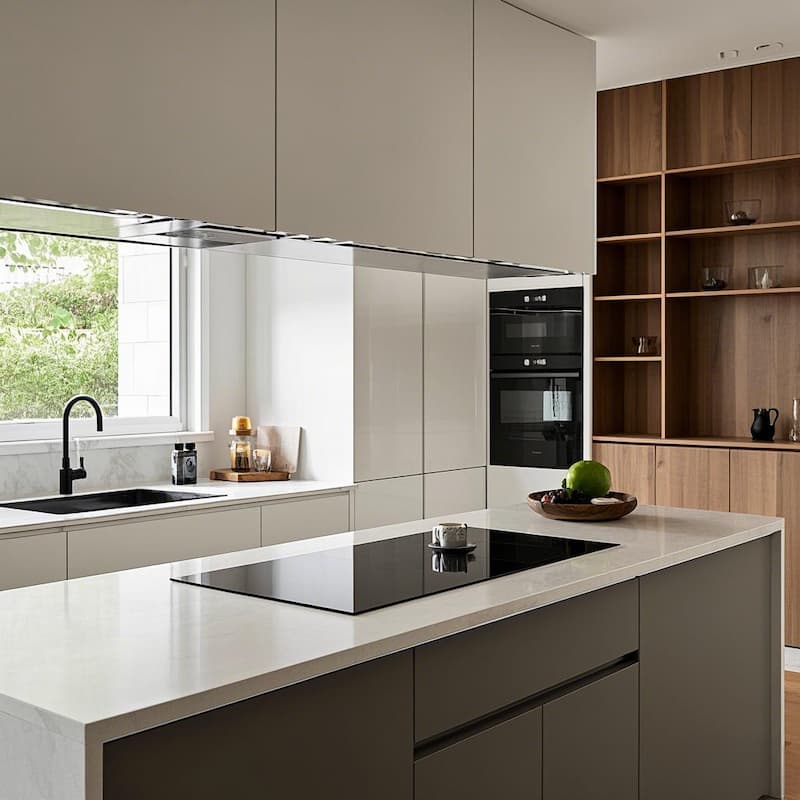 custom fabricated calacatta quartz countertops