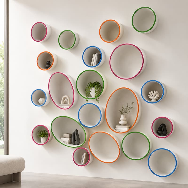 Custom 3D Circular Solid Surface Wall Art