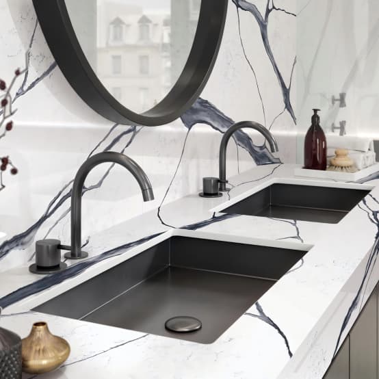 Multi-Station Solid Surface Trough Sink