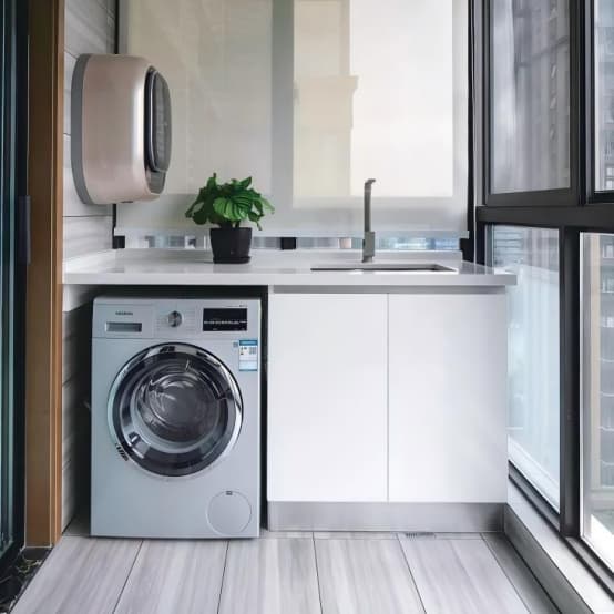 Seamless Balcony Washbasin Countertop