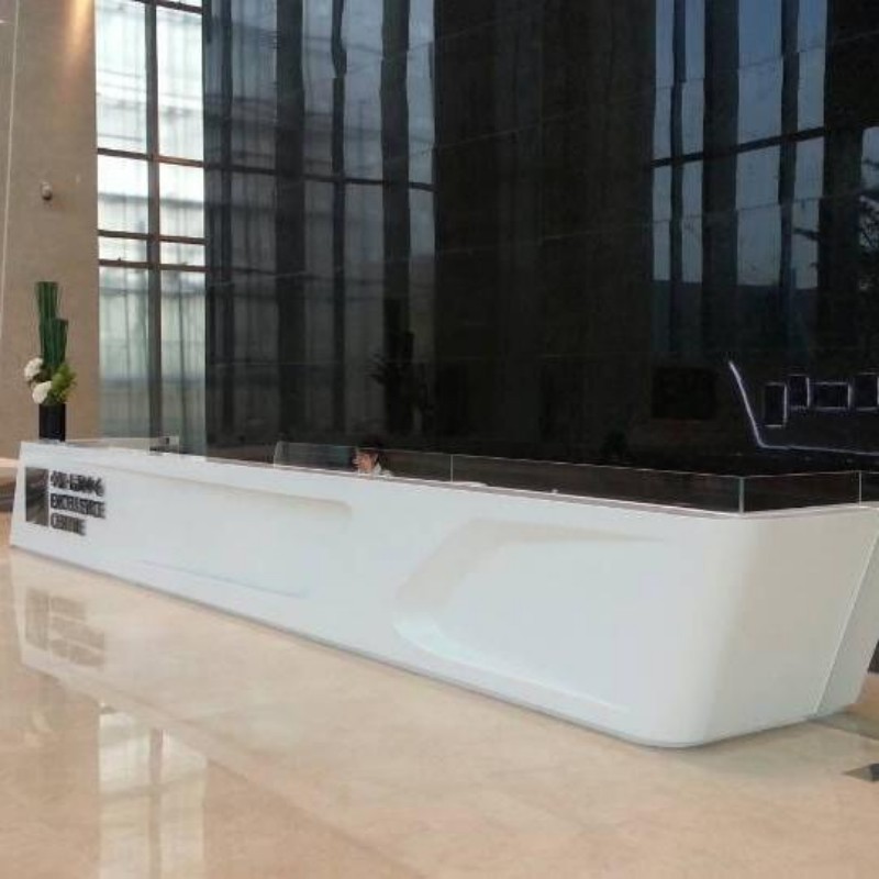 Curved Reception Desk Factory Fabrication