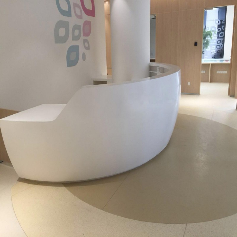 Custom Shaped Reception Desk