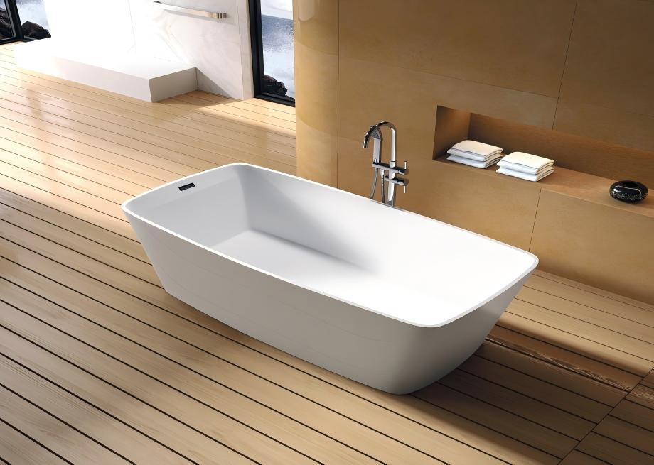 Luxury Burgundy Red Dual-Color Freestanding Soaker