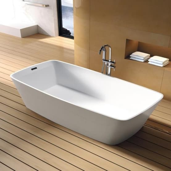Matte White Solid Surface Vessel Sink